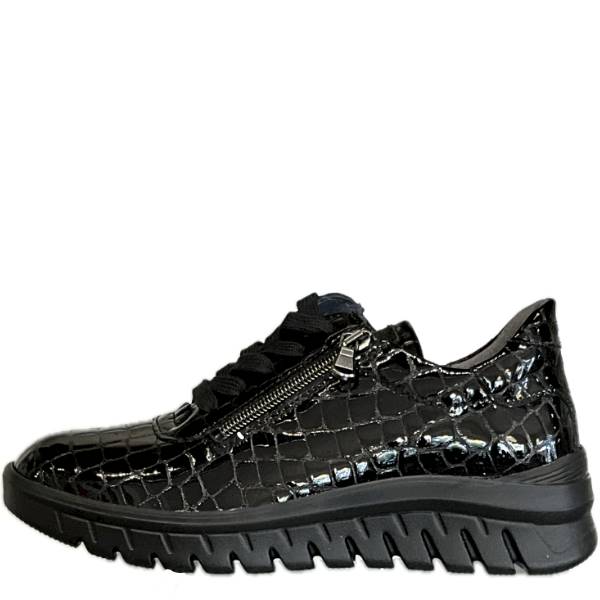 WALDLAUFER 913008 200 H-BIGGI CZARNY CROCO • Rozm. D.: 37