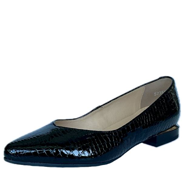 BALERINY BIOECO BY ARKA 6092 2035 CZARNY LAK • Rozm. D.: 39