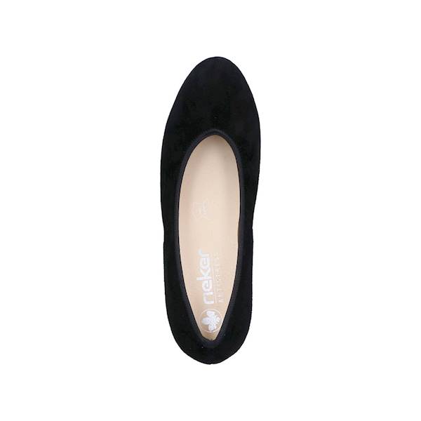 RIEKER 44650-03 CZARNY NUBUK • Rozm. D.: 37
