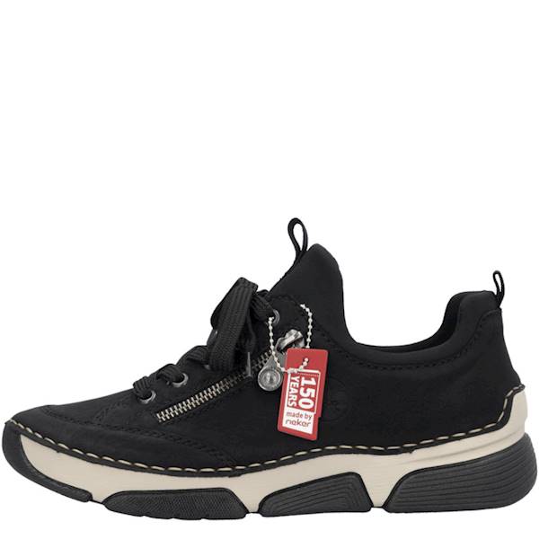 RIEKER 45973-36 BORDOWO CZARNE • Rozm. D.: 36