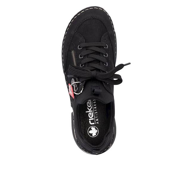 RIEKER 45973-36 BORDOWO CZARNE • Rozm. D.: 39