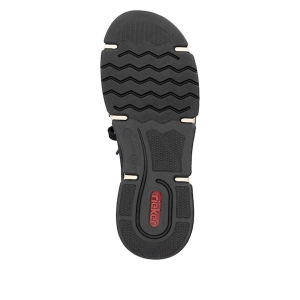 RIEKER 45973-36 BORDOWO CZARNE • Rozm. D.: 39