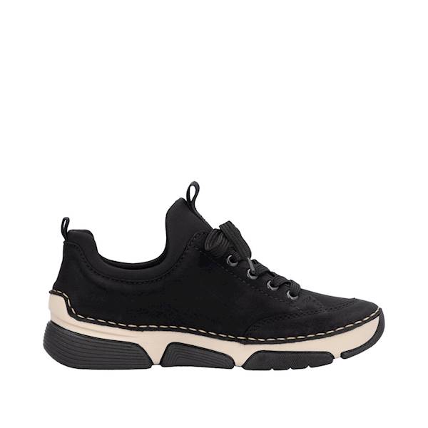 RIEKER 45973-36 BORDOWO CZARNE • Rozm. D.: 39