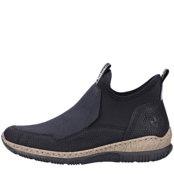 RIEKER N3275-00 CZARNY/GRANAT