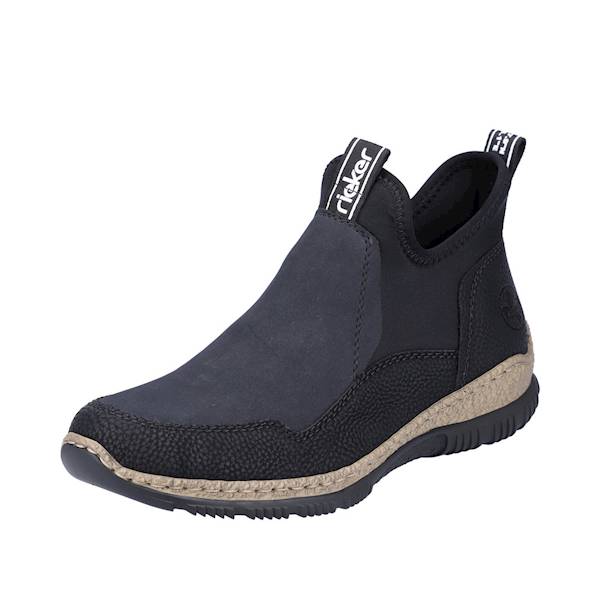 RIEKER N3275-00 CZARNY/GRANAT • Rozm. D.: 38