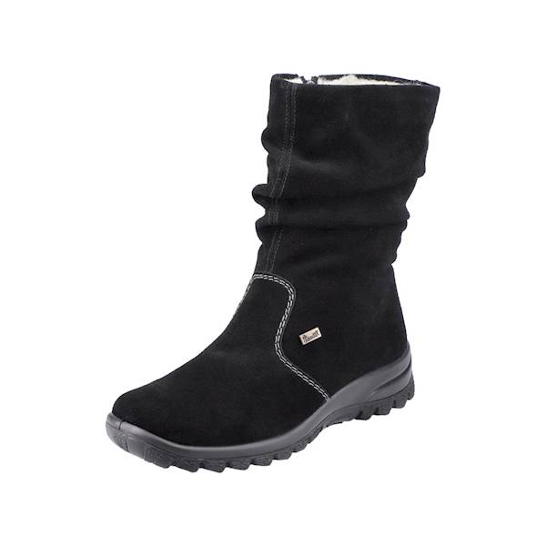 RIEKER Z7171-01 CZARNY zamsz • Rozm. D.: 40