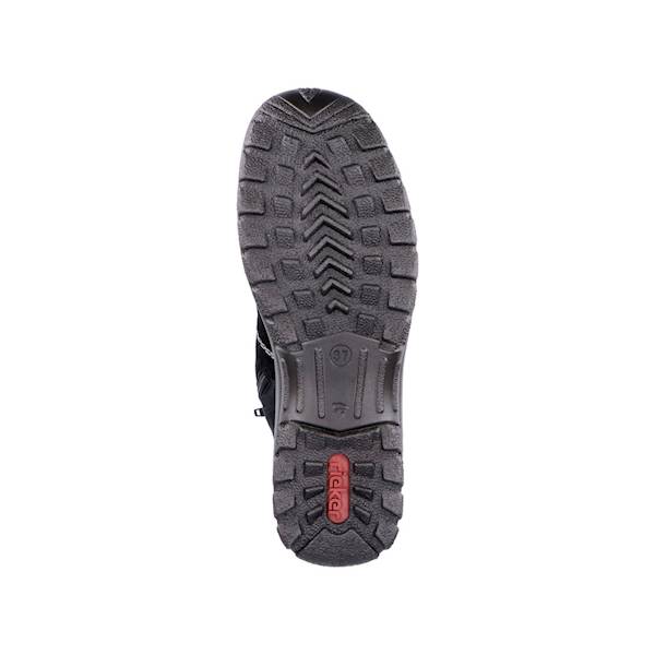 RIEKER Z7171-01 CZARNY zamsz • Rozm. D.: 40