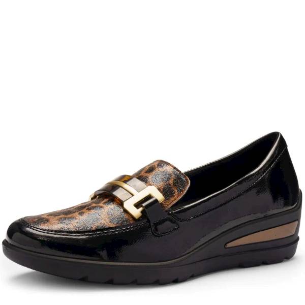 ARA 1250609-11 ZURICH CZARNE - panterka MOKASYNY • Rozm. D.: 39