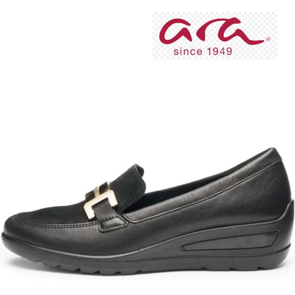 ARA 1250609 ZURICH CZARNE MOKASYNY • Rozm. D.: 38,5
