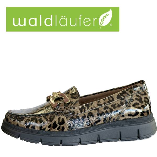 WALDLAUFER MOKASYN H-PINA 906504 KHAKI panterka