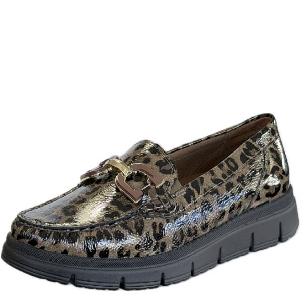 WALDLAUFER MOKASYN H-PINA 906504 KHAKI panterka • Rozm. D.: 40