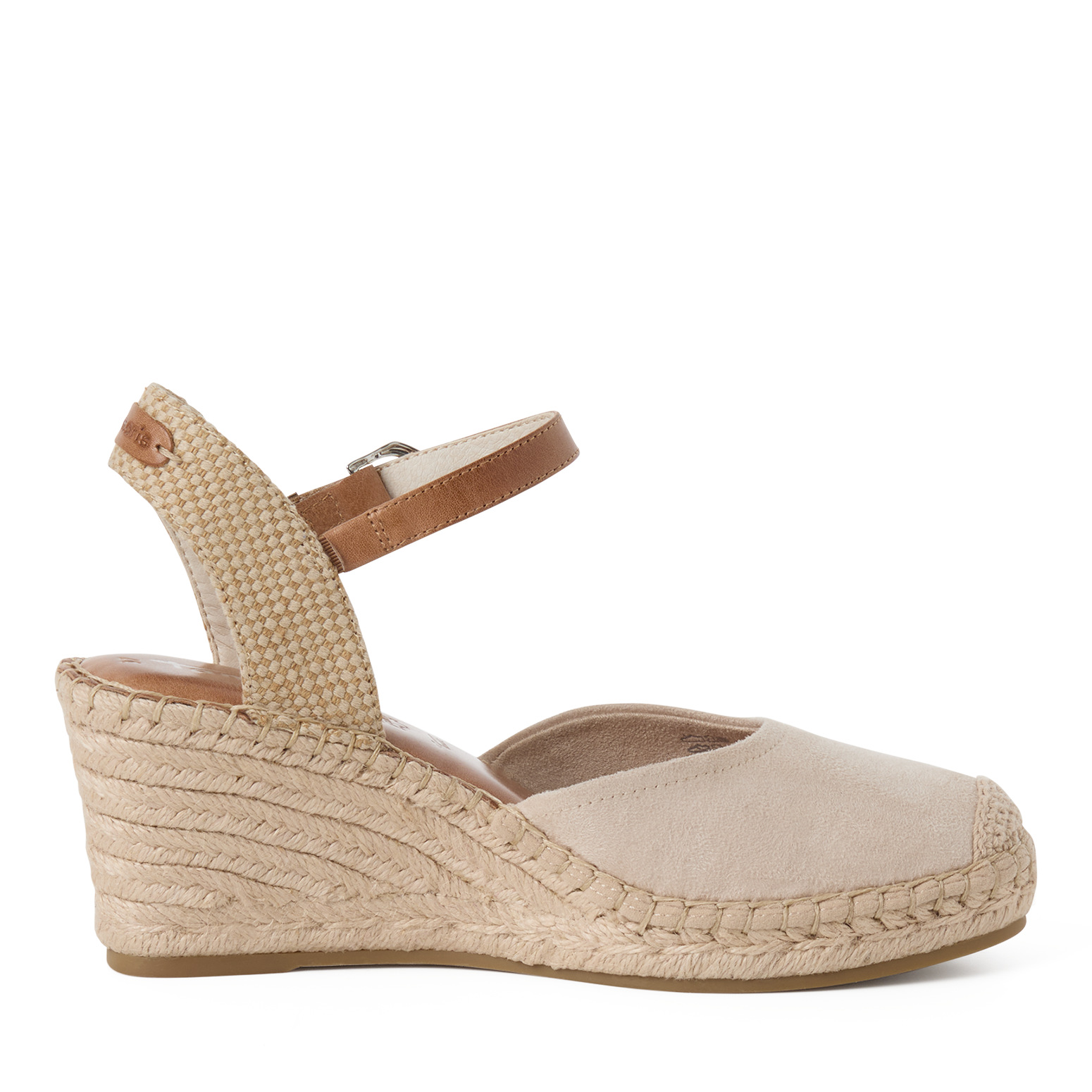 TAMARIS 1-29610-42-251 SANDAŁ NA KATURNIE - NUDE • Rozm. D.: 36