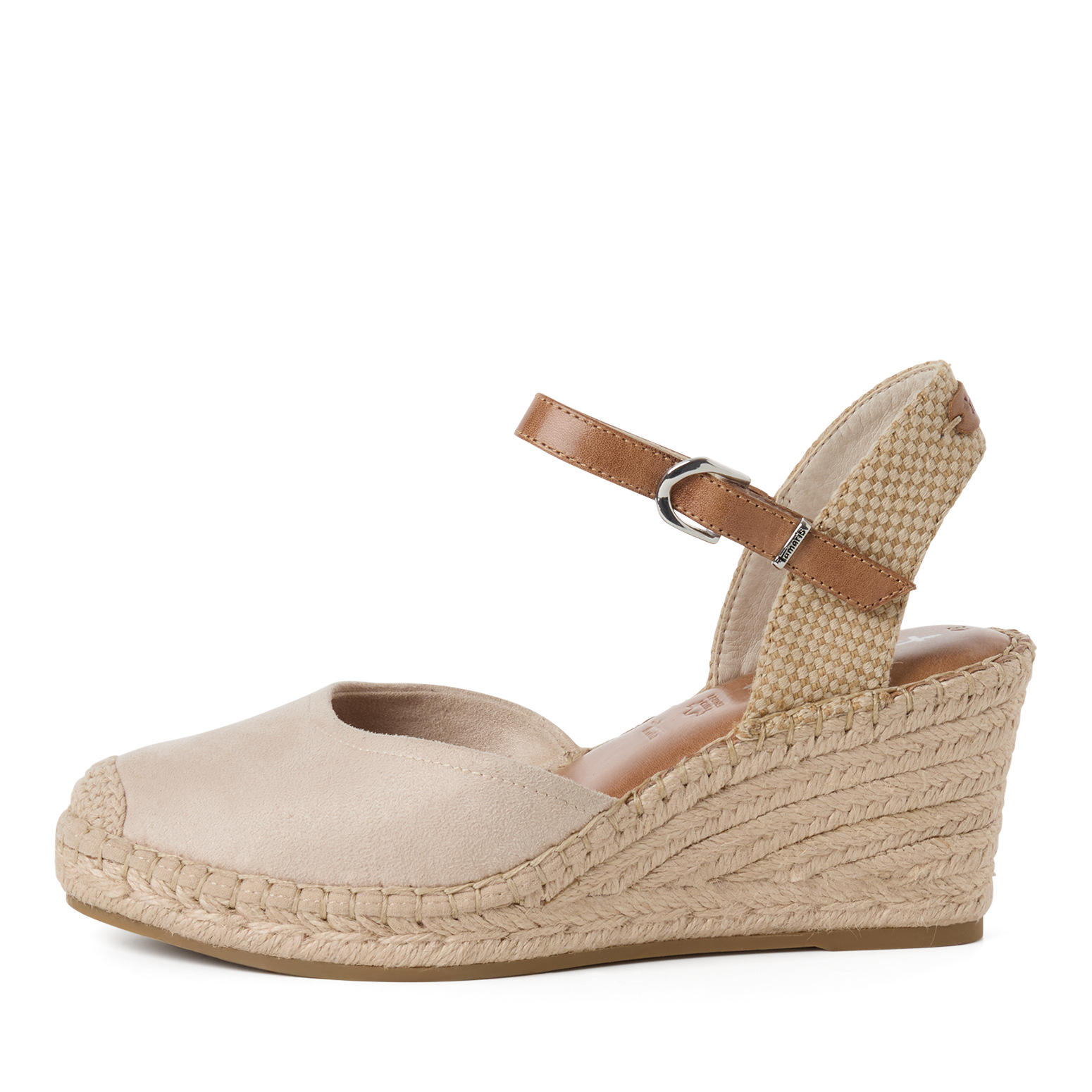 TAMARIS 1-29610-42-251 SANDAŁ NA KATURNIE - NUDE