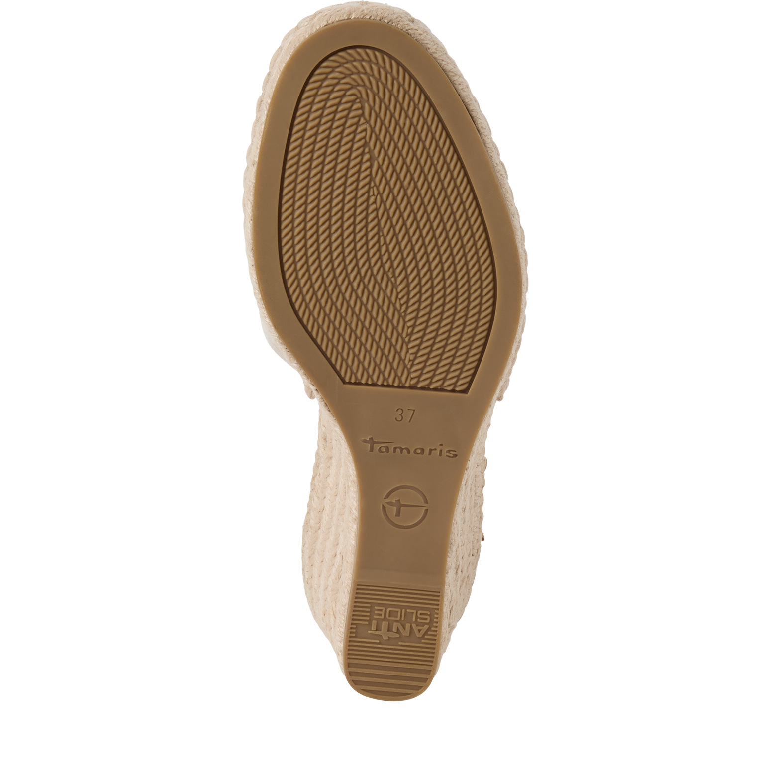 TAMARIS 1-29610-42-251 SANDAŁ NA KATURNIE - NUDE • Rozm. D.: 38