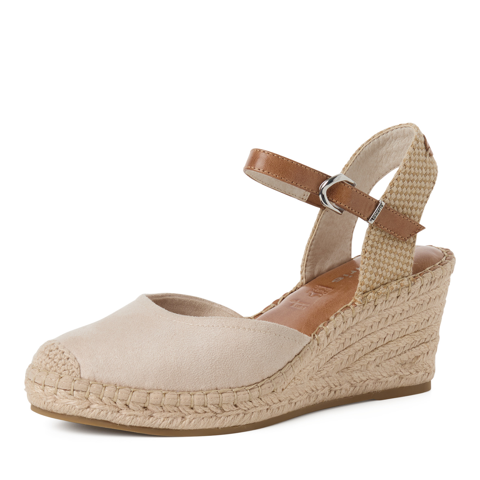 TAMARIS 1-29610-42-251 SANDAŁ NA KATURNIE - NUDE • Rozm. D.: 38