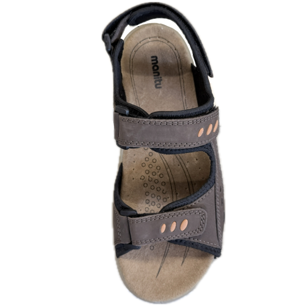 MANITU 610008-02 BRĄZOWE SANDAŁY • Rozm. M.: 42