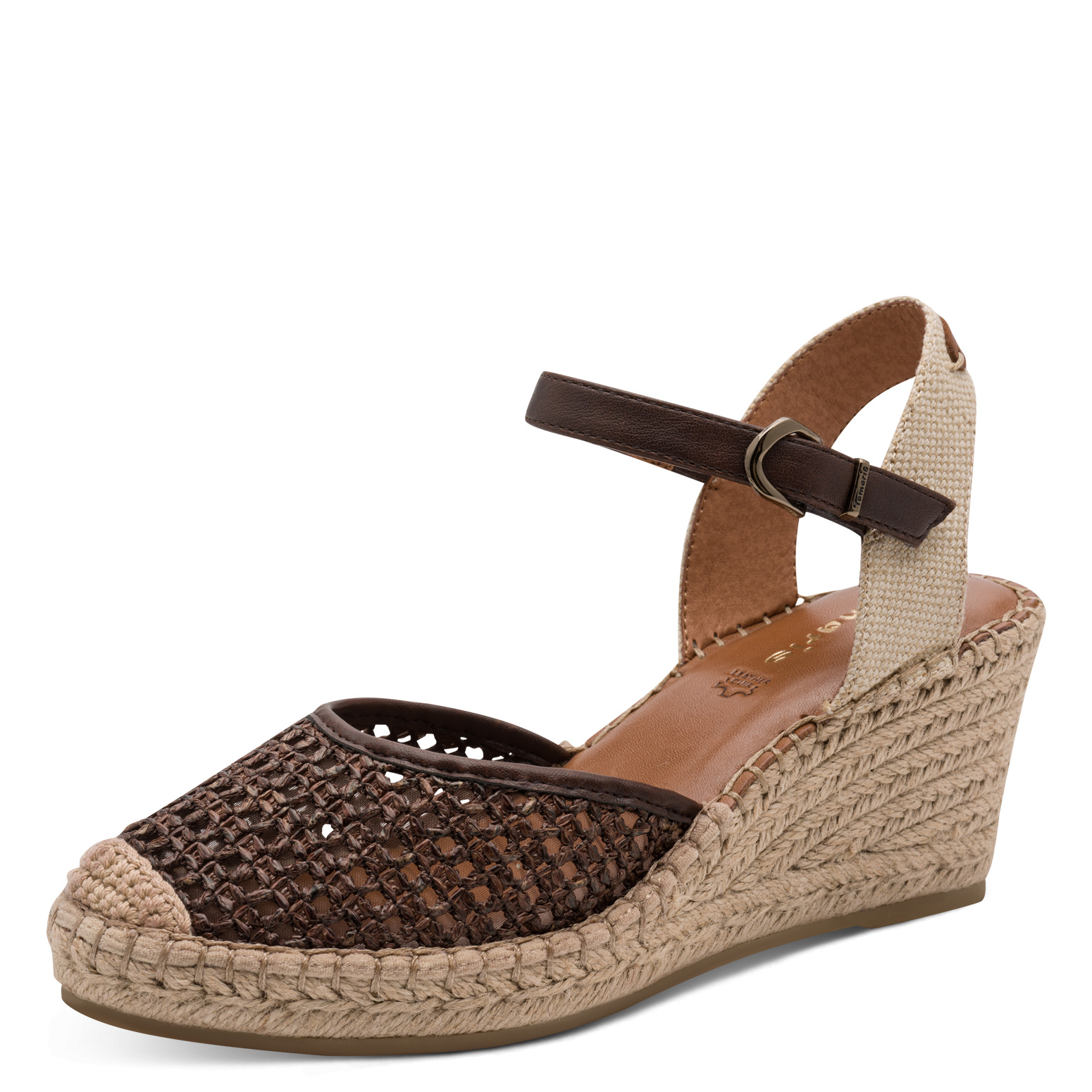 TAMARIS 1-29610-42-304 SANDAŁKI NA KOTURNIE BRĄZ • Rozm. D.: 36