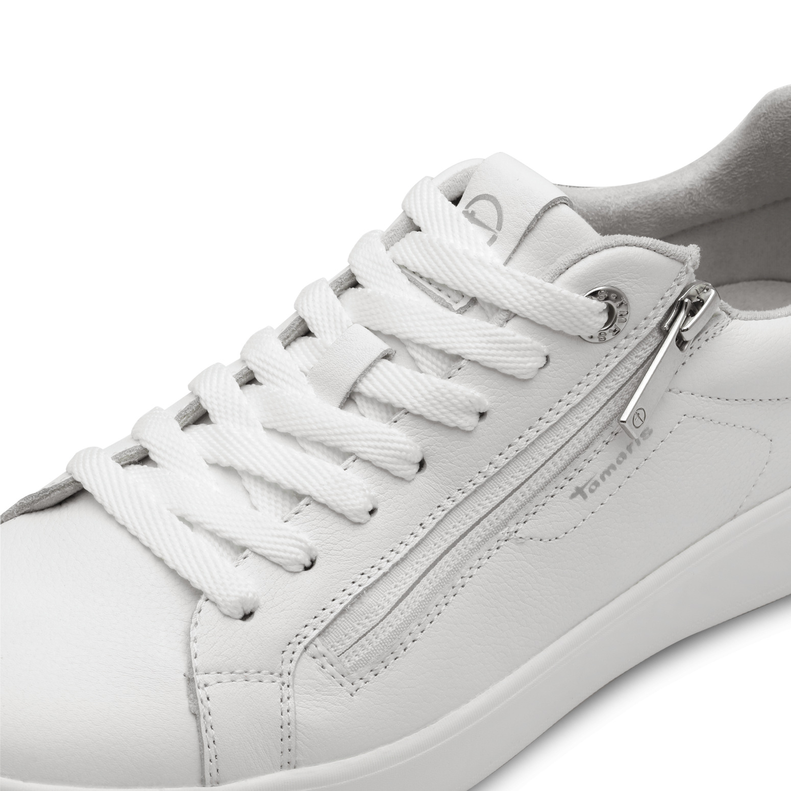 TAMARIS 1-23709-44-100 BIAŁE SNEAKERSY • Rozm. D.: 38