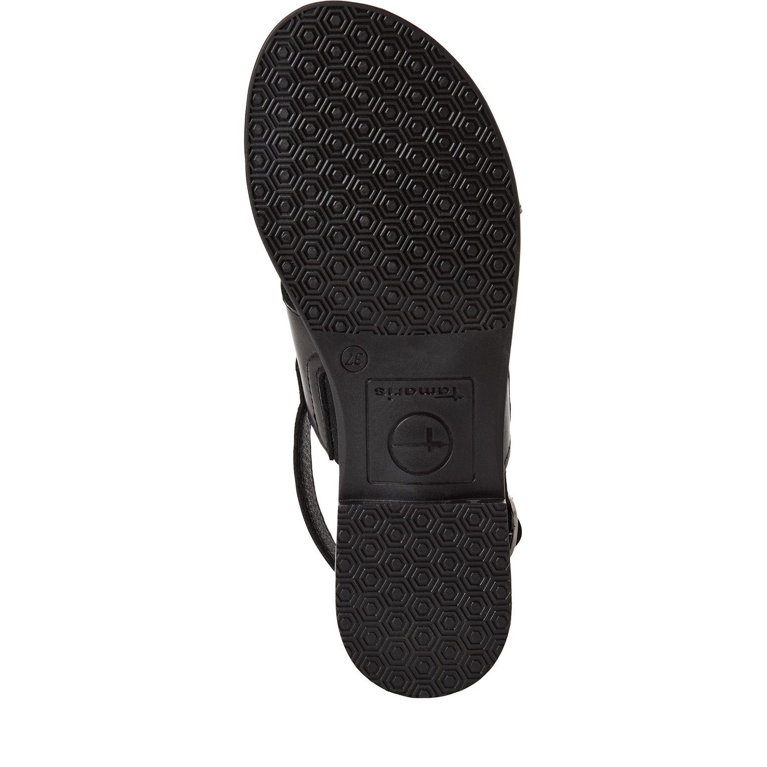 TAMARIS 1-28102-44-003 CZARNE SANDAŁKI • Rozm. D.: 37