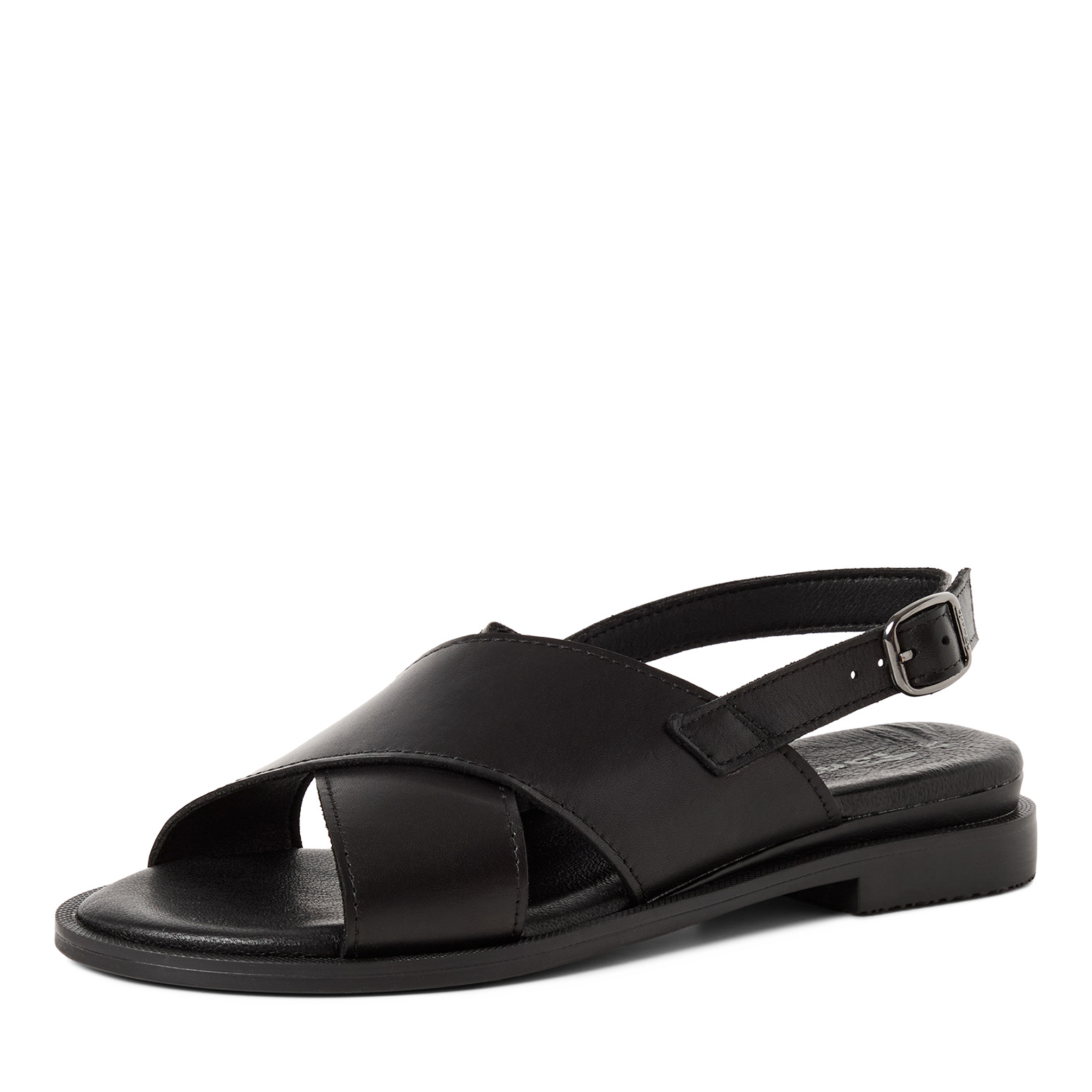 TAMARIS 1-28102-44-003 CZARNE SANDAŁKI • Rozm. D.: 38