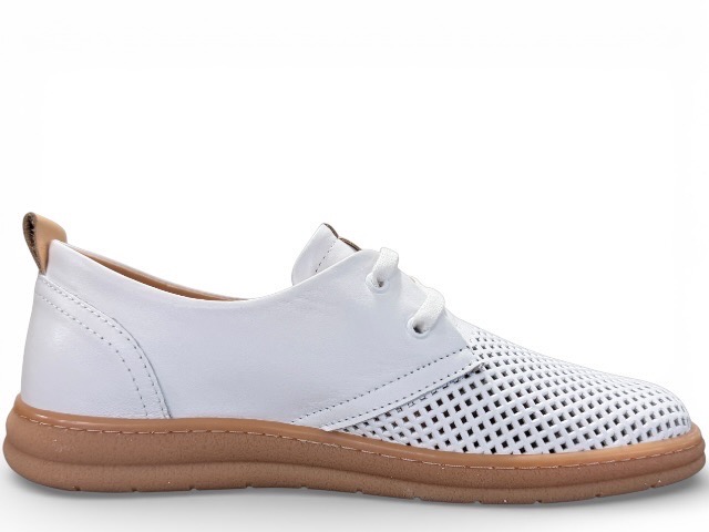 RIXA 58C2972 PANTOFEL AŻUROWY BIAŁY • Rozm. D.: 36