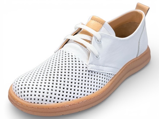 RIXA 58C2972 PANTOFEL AŻUROWY BIAŁY • Rozm. D.: 38