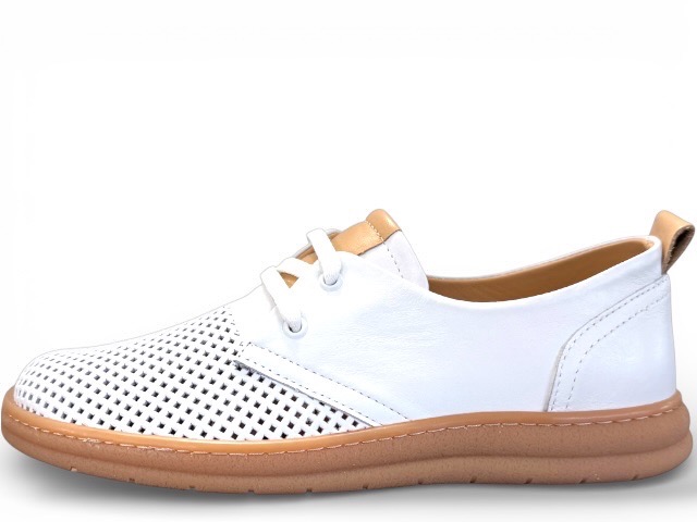 RIXA 58C2972 PANTOFEL AŻUROWY BIAŁY • Rozm. D.: 41