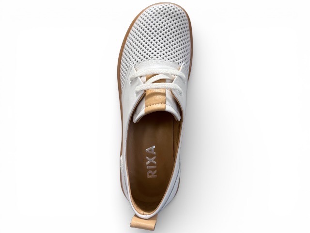 RIXA 58C2972 PANTOFEL AŻUROWY BIAŁY • Rozm. D.: 41