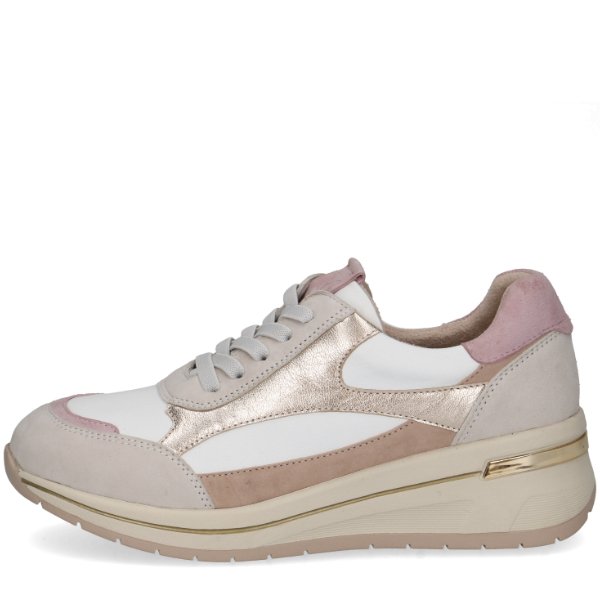 CAPRICE 9-23701-46-137 SNEAKERS BIAŁO- RÓŻ ZLOTY • Rozm. D.: 36