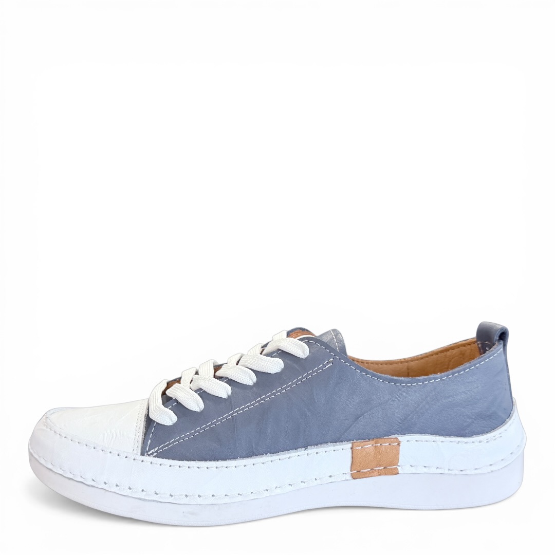 SOKOLSKI HH 8260 TRAMPKI SKÓRA NIEBIESKIE • Rozm. D.: 37