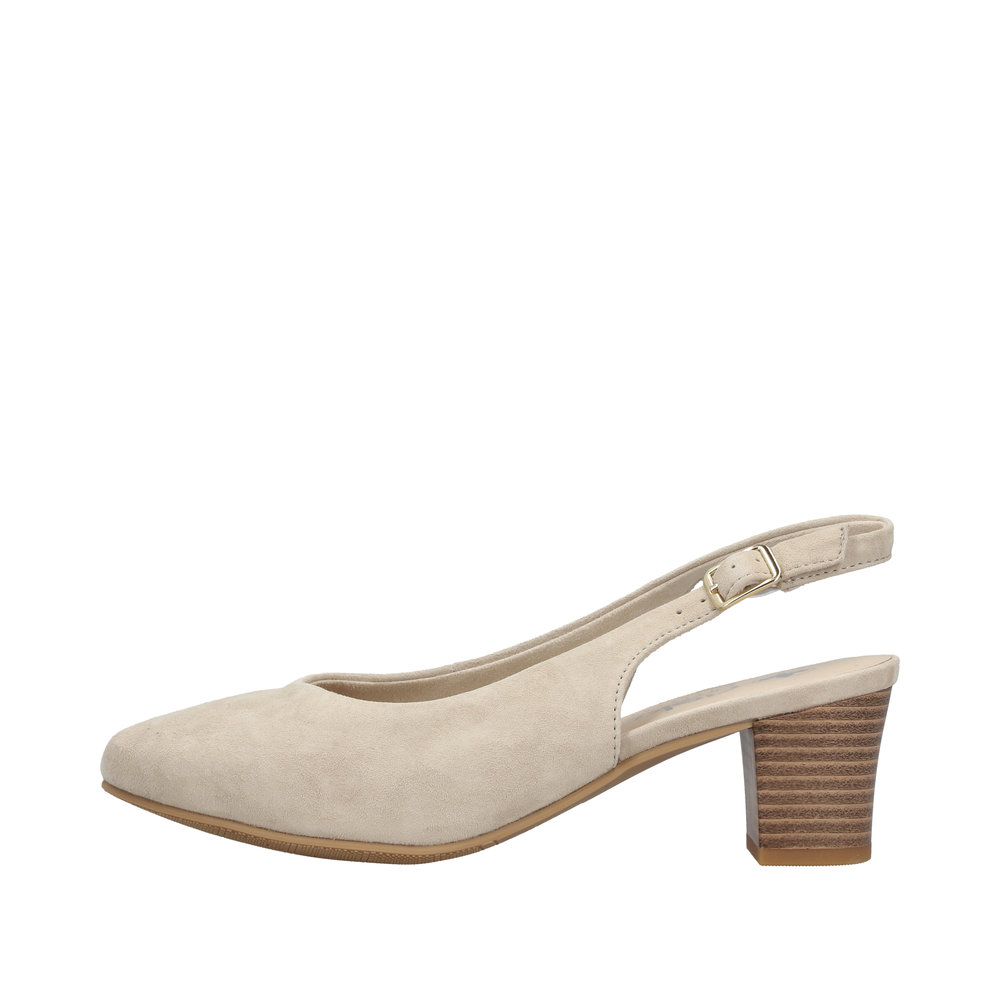 RIEKER 44651-60 czółenko wolna pięta KREMOWE • Rozm. D.: 37