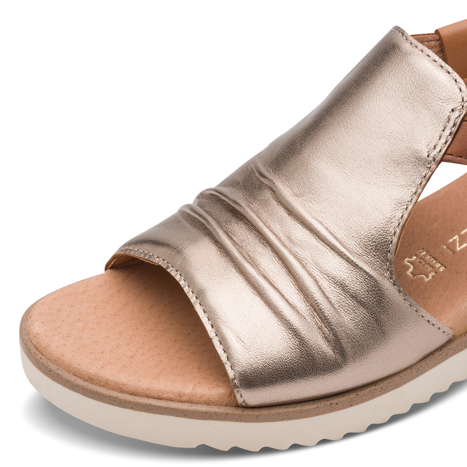 MARCO TOZZI 2-28706-46 532 SANDAŁ NA KOTURNIE RÓŻ MET. • Rozm. D.: 37