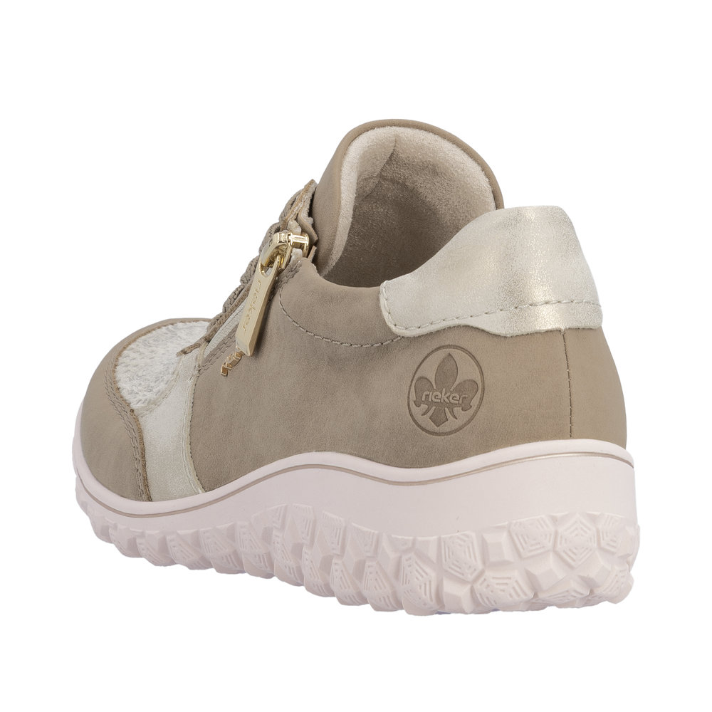 RIEKER 55960-60 SNEAKERSY KREMOWY PERL. • Rozm. D.: 38