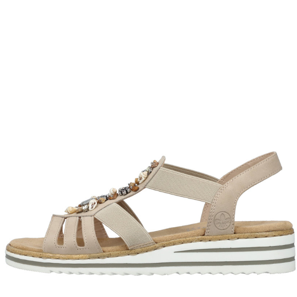 RIEKER V0649-62 SANDAŁKI IMBIROWE • Rozm. D.: 39