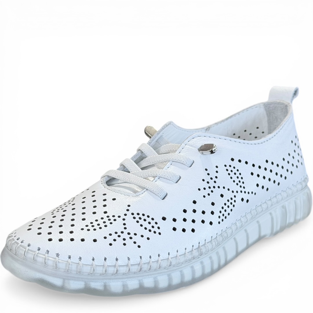 SOKOLSKI OG 302 PÓŁBUTY AŻUROWE BIAŁE • Rozm. D.: 36