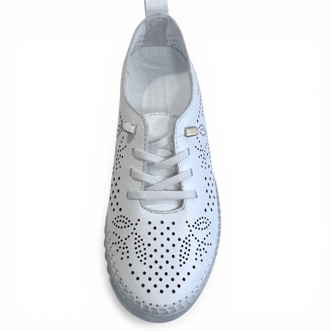 SOKOLSKI OG 302 PÓŁBUTY AŻUROWE BIAŁE • Rozm. D.: 39