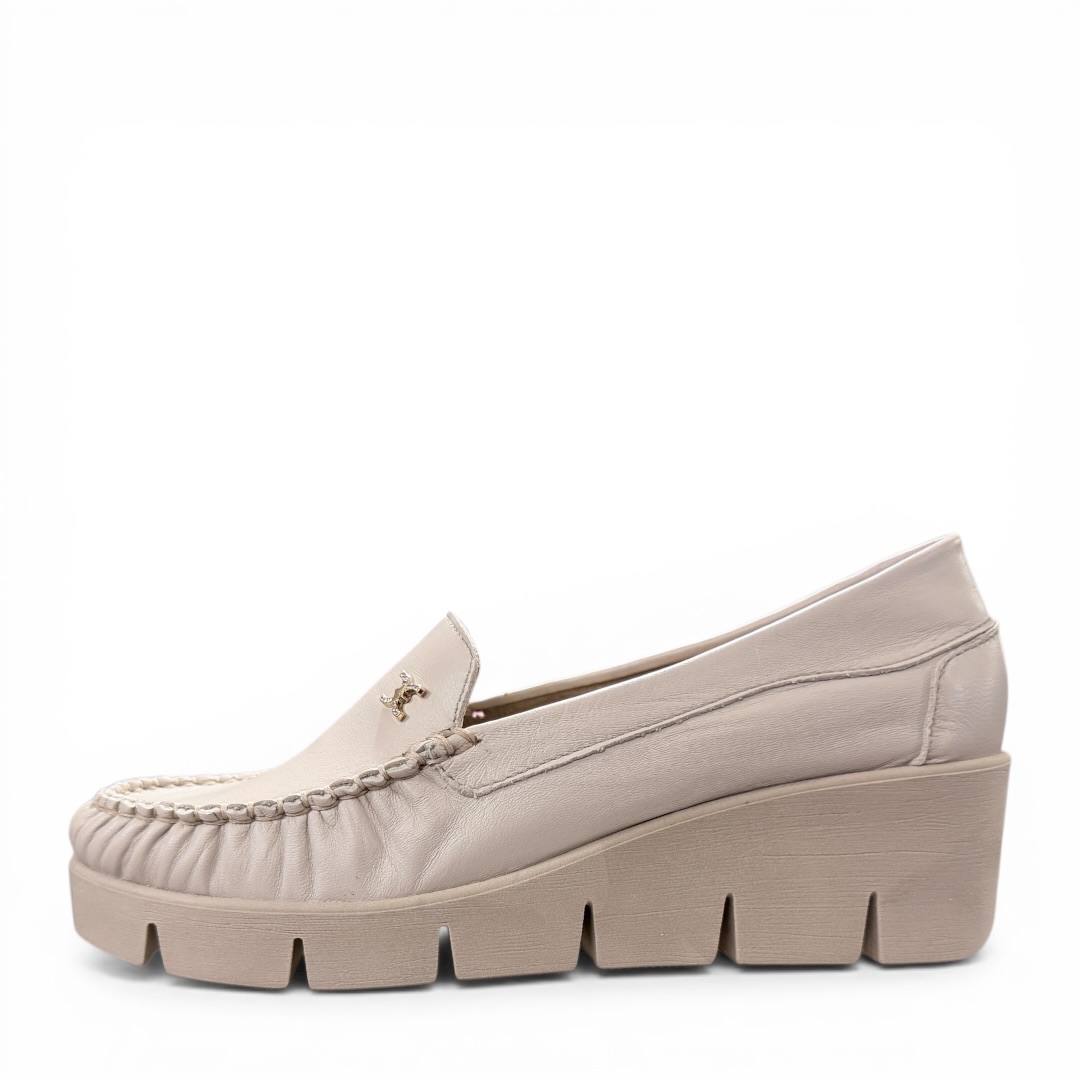 LAMANTI 989/CH MOKASYN KOTURN BEŻOWY • Rozm. D.: 37