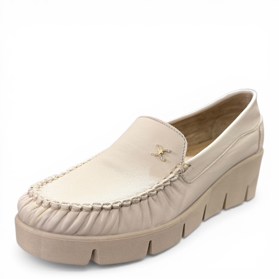 LAMANTI 989/CH MOKASYN KOTURN BEŻOWY • Rozm. D.: 38