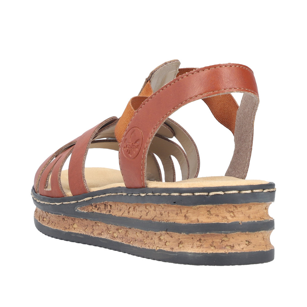 RIEKER 62918-22 SANDAŁKI COGNAC • Rozm. D.: 37