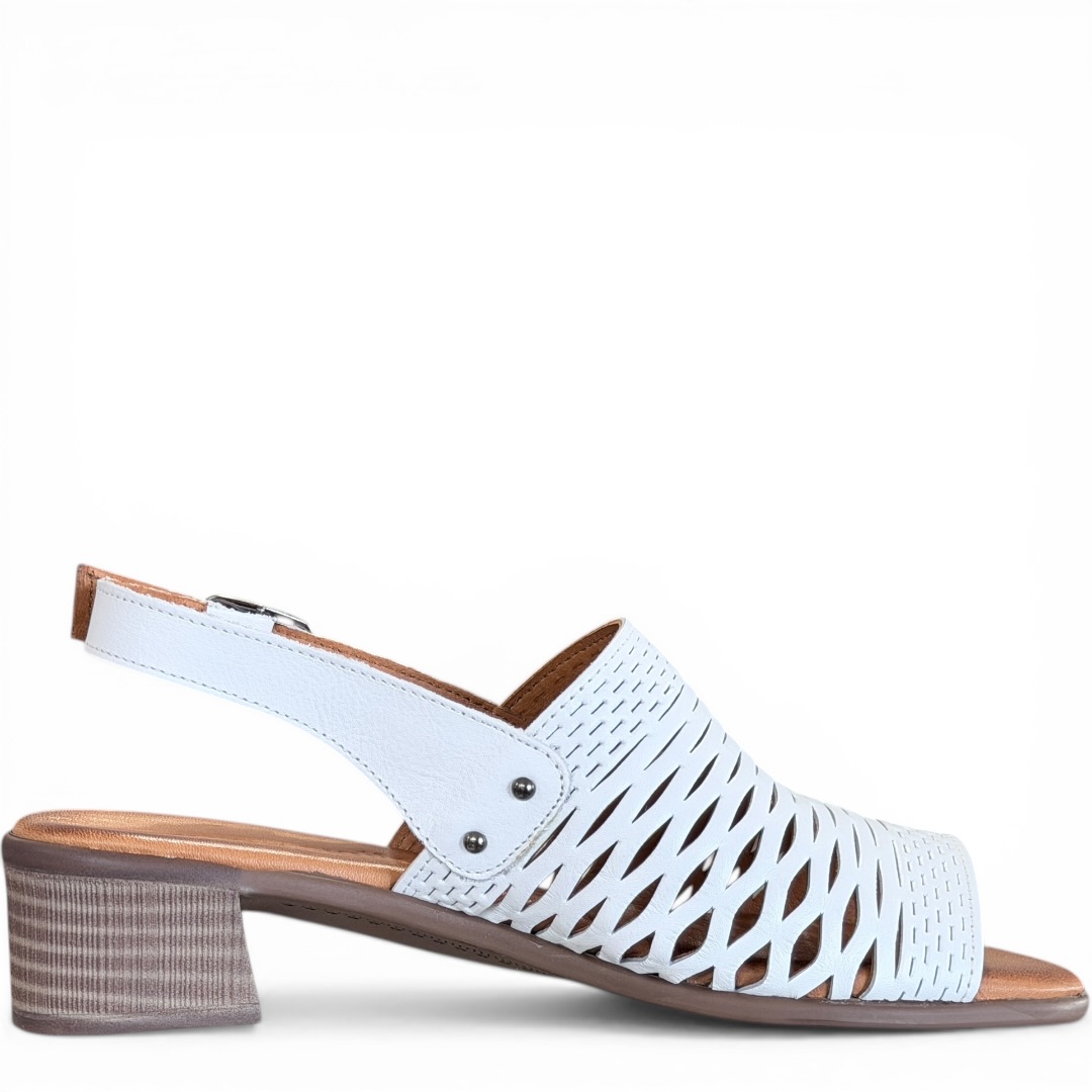 SOKOLSKI MIR L26-709 SANDAŁKI BIAŁE • Rozm. D.: 38