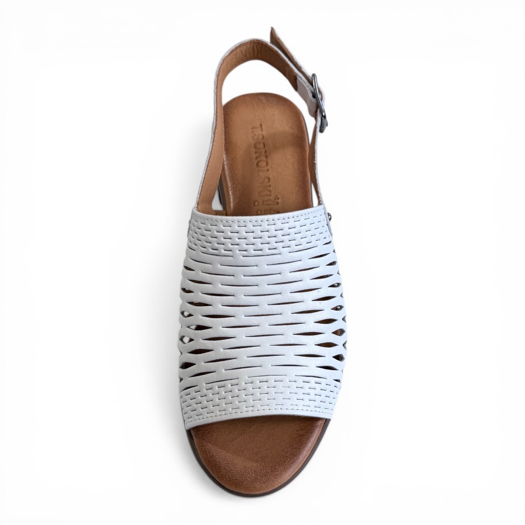 SOKOLSKI MIR L26-709 SANDAŁKI BIAŁE • Rozm. D.: 38