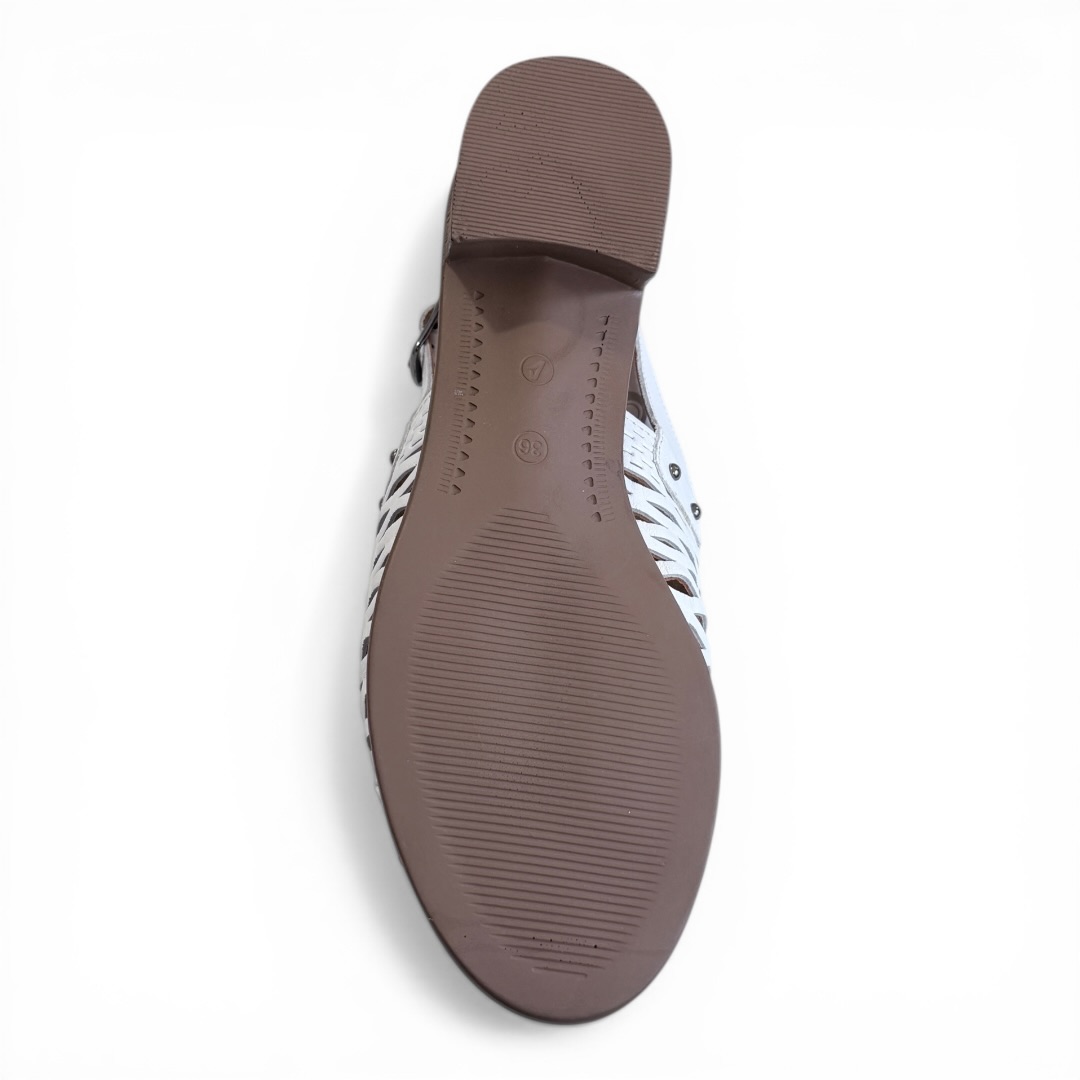 SOKOLSKI MIR L26-709 SANDAŁKI BIAŁE • Rozm. D.: 41