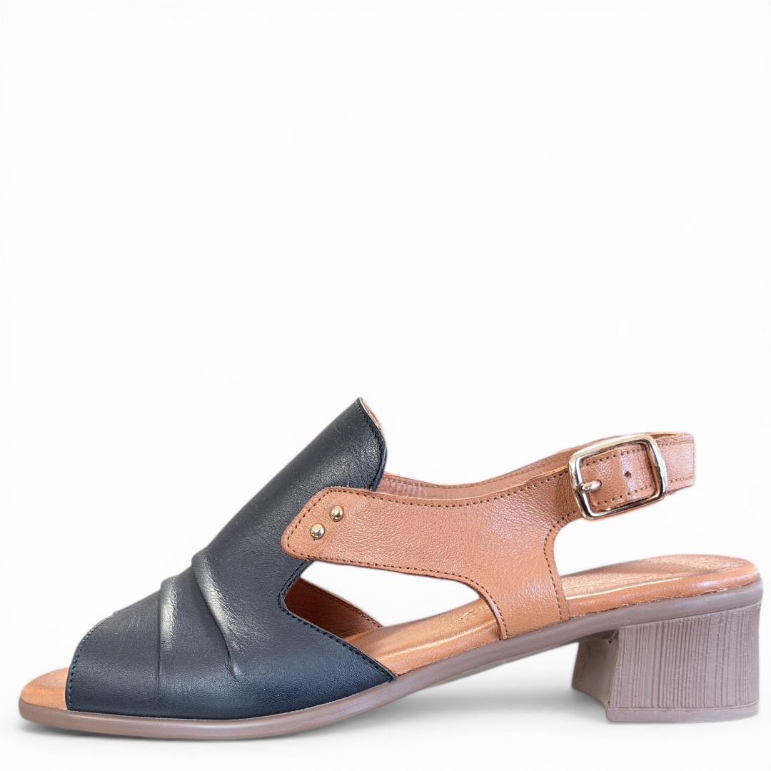 SOKOLSKI MIR L26-711 SANDAŁKI CZARNO -KONIAKOWE • Rozm. D.: 36