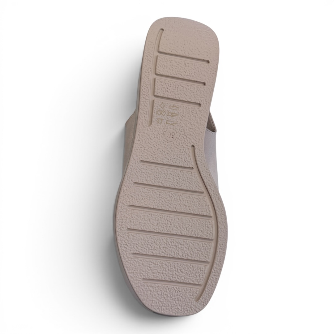 SOKOLSKI AN W26-407 SANDAŁY NA KOTURNIE BEŻOWE • Rozm. D.: 38