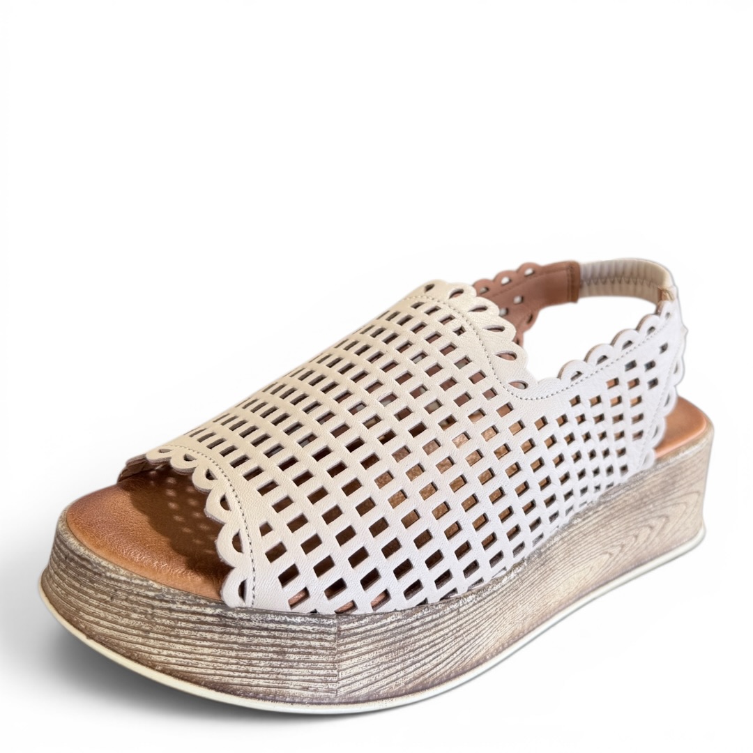 SOKOLSKI MIR l26-724 SANDAŁ NA KOTURNIE BEŻOWY • Rozm. D.: 36