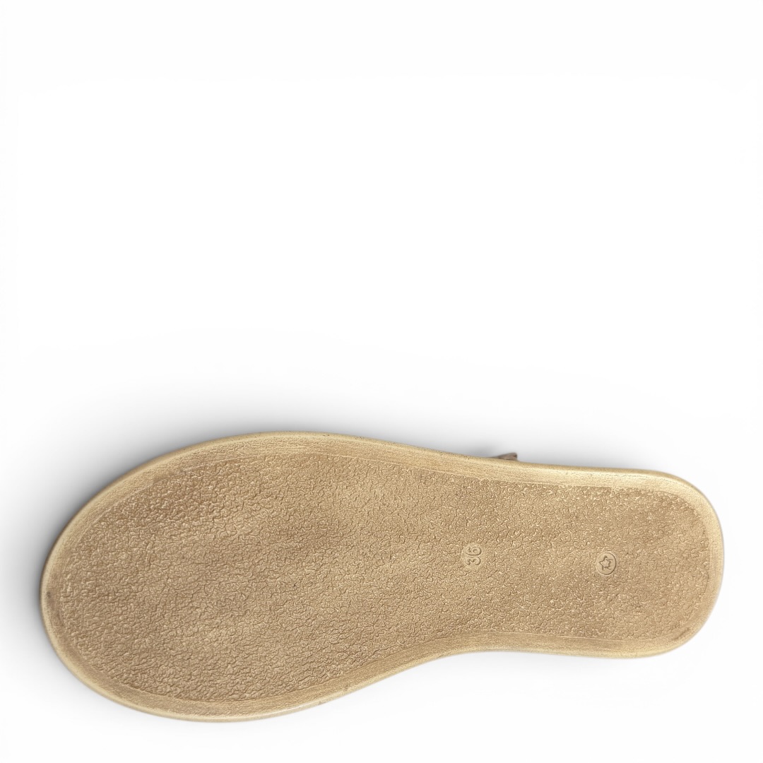 SOKOLSKI MIR l26-724 SANDAŁ NA KOTURNIE BEŻOWY • Rozm. D.: 40