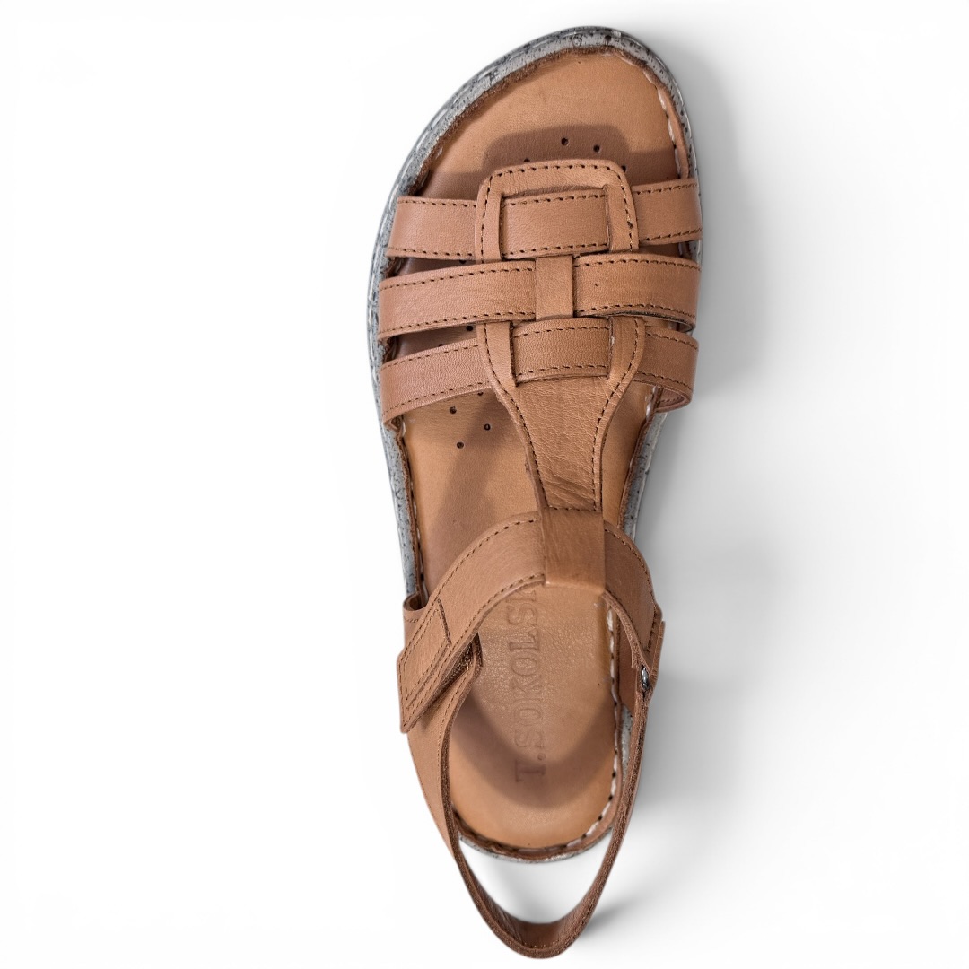 SOKOLSKI SAR L26-905 SANDAŁY CAMEL • Rozm. D.: 36