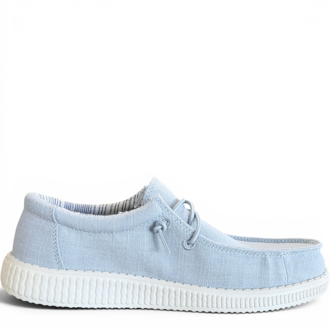 PITAS Wp150 PÓŁBUTY LNIANE NIEBIESKIE • Rozm. D.: 36