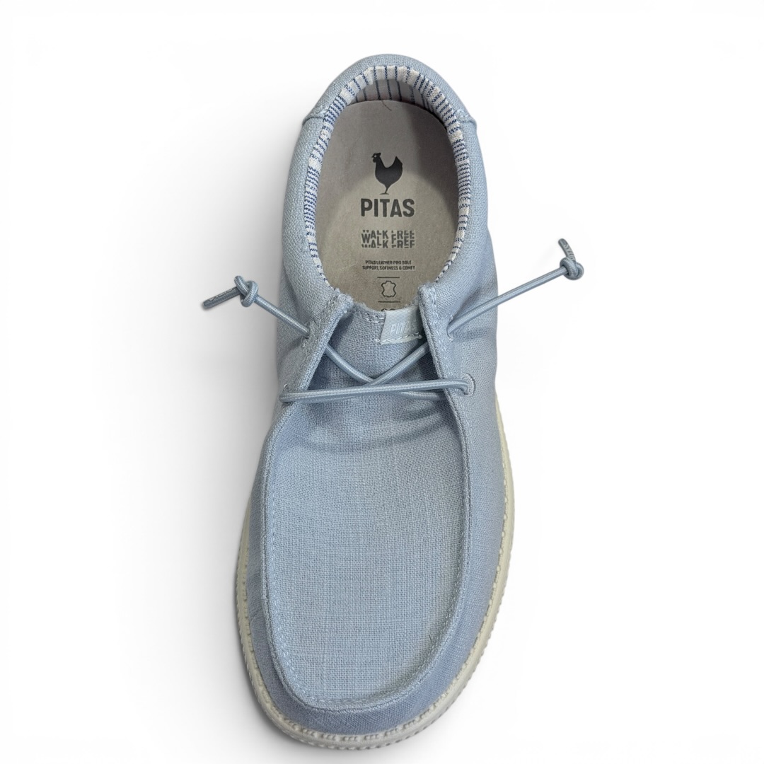 PITAS Wp150 PÓŁBUTY LNIANE NIEBIESKIE • Rozm. D.: 39