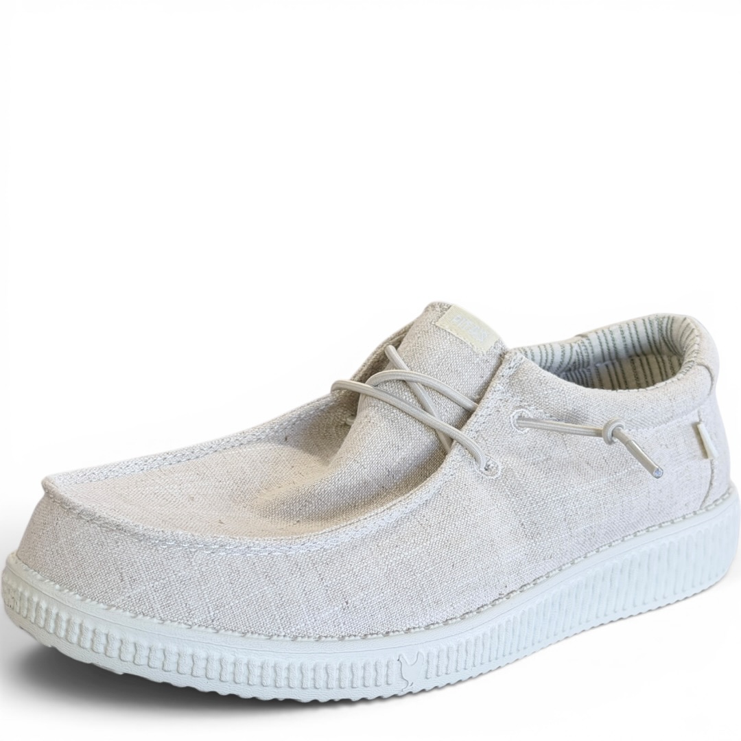 PITAS Wp150 PÓŁBUTY LNIANE NUDE • Rozm. D.: 38